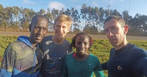 Le marathonien Nathanaël Bordes en stage au Kenya avant de courir à Francfort
